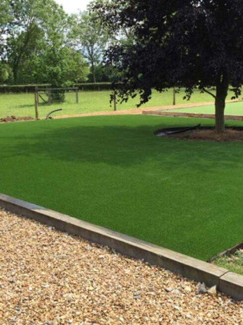 Home hockey pitch with artificial grass 3