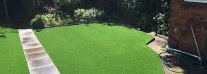 artificial grass with path