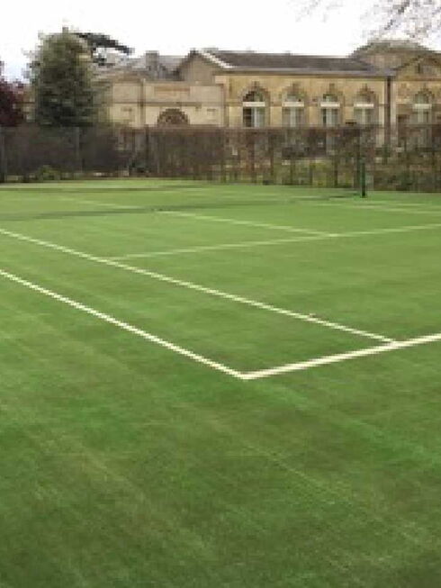 tennis court with artificial grass 3