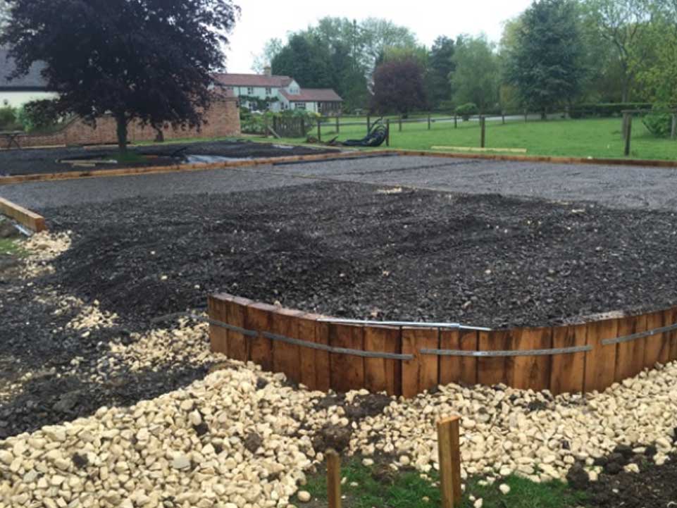 Home hockey pitch with artificial grass 6